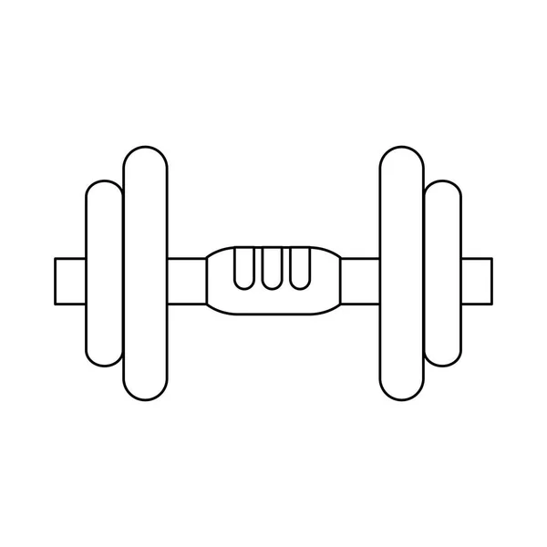 Dumbbell icon image — Stock Vector