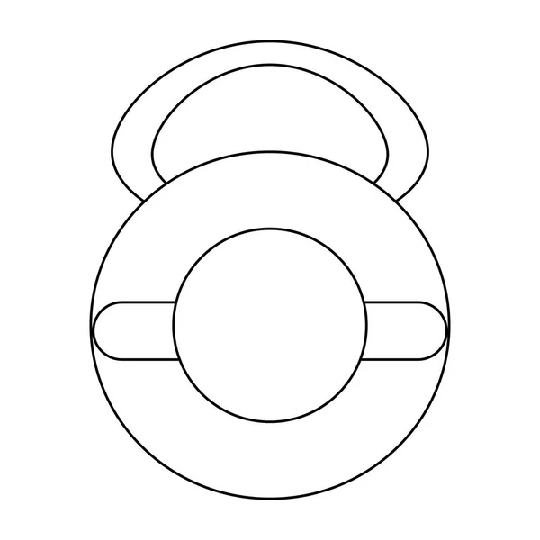 Imagen icono de la mancuerna — Vector de stock