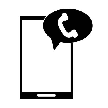 siluet cep telefonu telefon iletişim