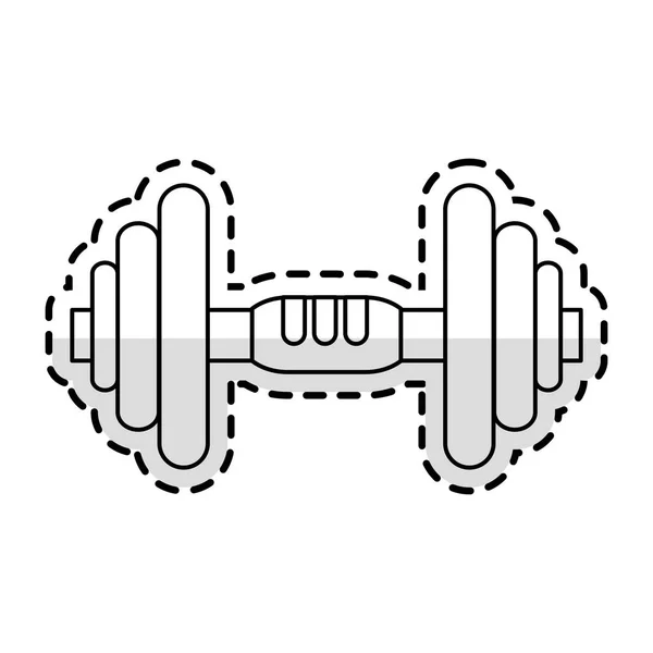 Dumbbell icon image — Stock Vector