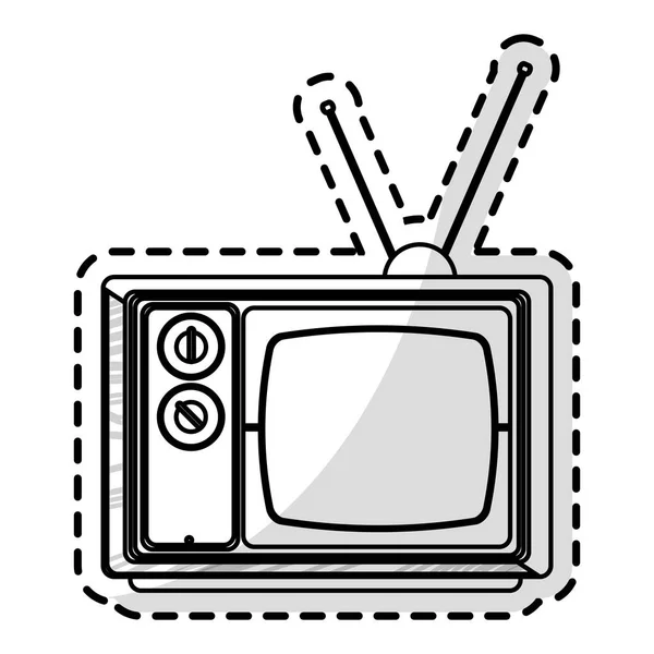 Ρετρό τηλεόραση εικονίδιο — Διανυσματικό Αρχείο