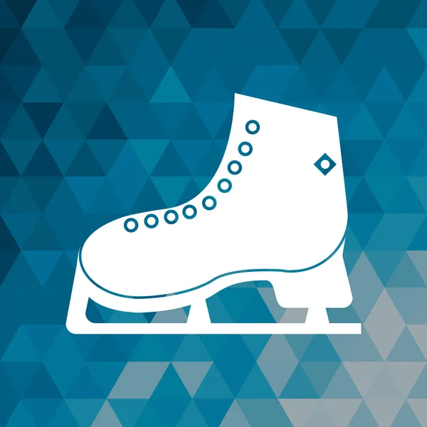 Gelo skate inverno esporte azul abstrato fundo — Vetor de Stock