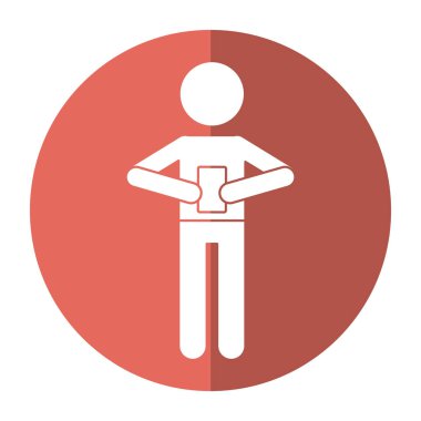 Gölge mesajlaşma karakter smartphone mesaj sohbet