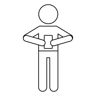 Smartphone manifatura sohbet doğrusal mesajlaşma karakter