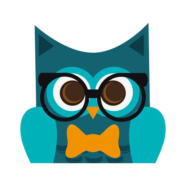 Owl cartoon icon — Stock Vector