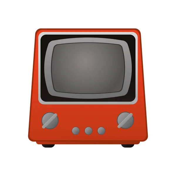 Retro television icon — Stock Vector