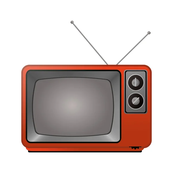 Retro televizní ikona — Stockový vektor