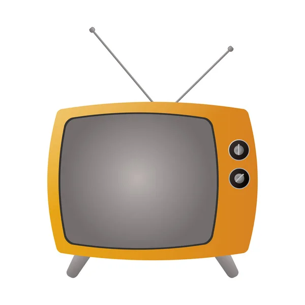 Retro-TV-Ikone — Stockvektor