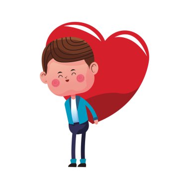 sevimli çocuk çizgi film simgesi