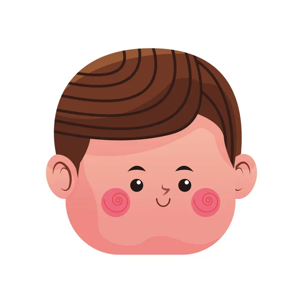Cute boy cartoon icon — Stock Vector