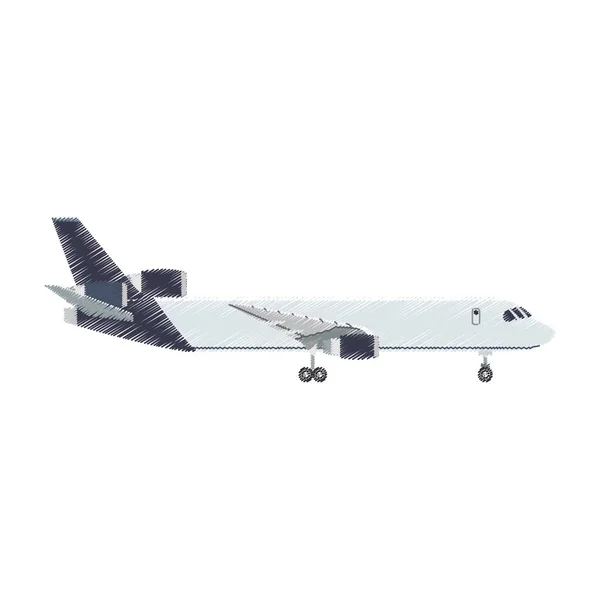 Airplane vehicle icon — Stock Vector