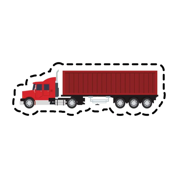 Icône de camion cargo — Image vectorielle