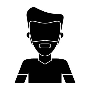 siluet adam rahat moda yaşam tarzı sakallı