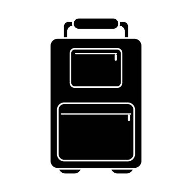 siluet bavul Bagaj seyahat kolu