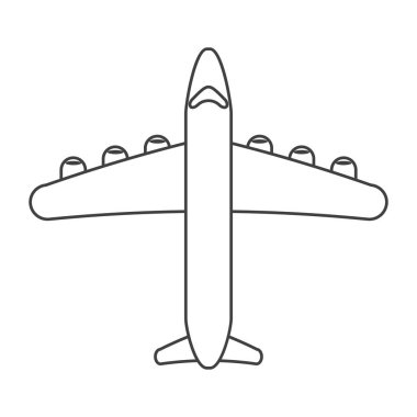 seyahat ince çizgi uçan uçak taşıma