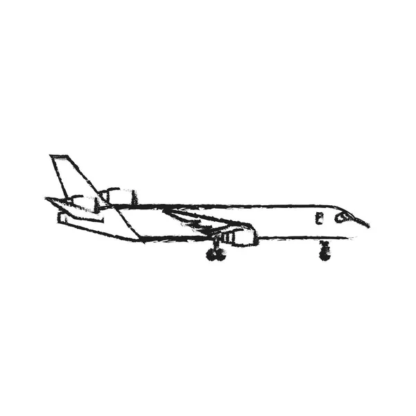 Изображение иконки самолета — стоковый вектор
