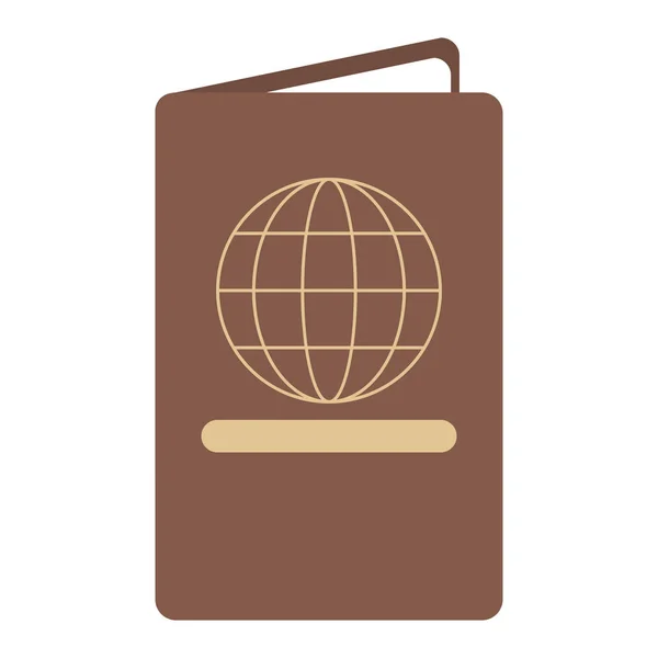 Pasaport identication belge seyahat — Stok Vektör