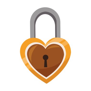 kalp şeklinde asma kilit