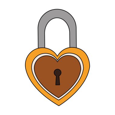 kalp şeklinde asma kilit