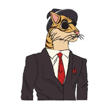 hipster hayvanlar tasarım