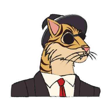 hipster hayvanlar tasarım