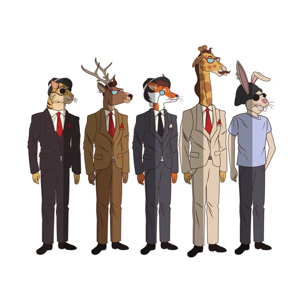 Conception des animaux hipster — Image vectorielle
