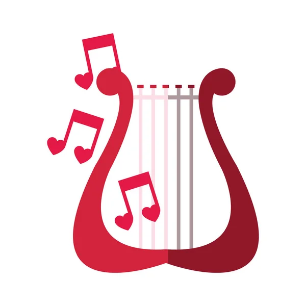 Icône lyre instrument — Image vectorielle