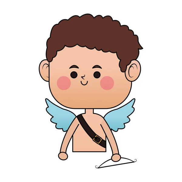 Baby cupid cartoon icon — Stock Vector