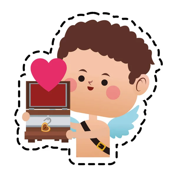 Baby Amor Cartoon-Ikone — Stockvektor