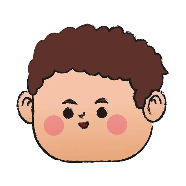 Niño icono de dibujos animados — Vector de stock