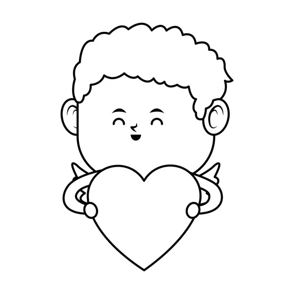 Baby cupid ikonen — Stock vektor