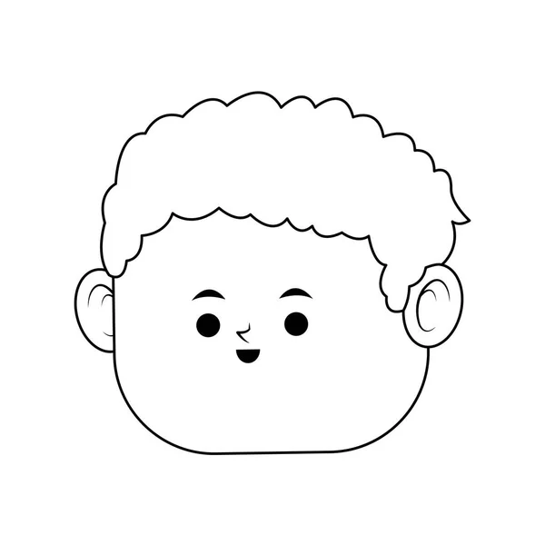 Boy cartoon ikonen — Stock vektor