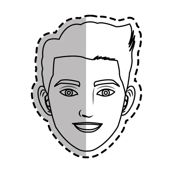 Muž kreslené ikony — Stockový vektor