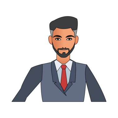 İşadamı çizgi film simgesi