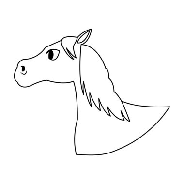 at çizgi film simgesi