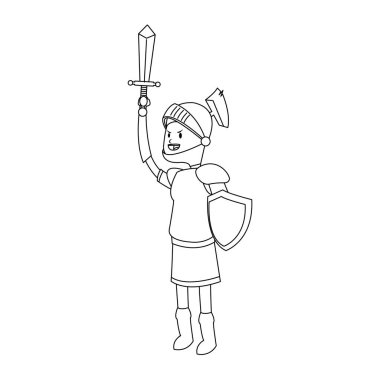 Şövalye çizgi film simgesi