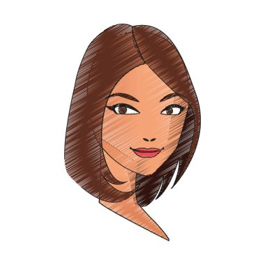 kadın karikatür simgesi