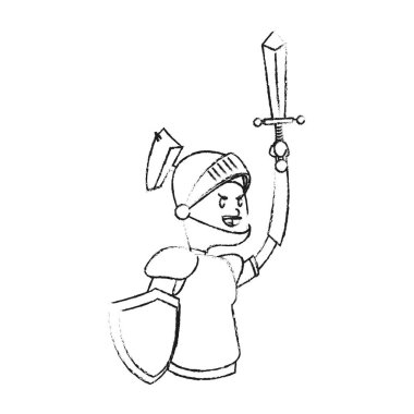 Şövalye çizgi film simgesi