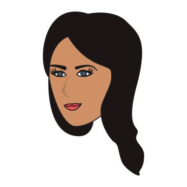 kadın karikatür simgesi