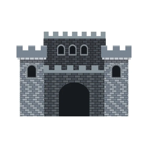 Medieval castle design — Stock Vector