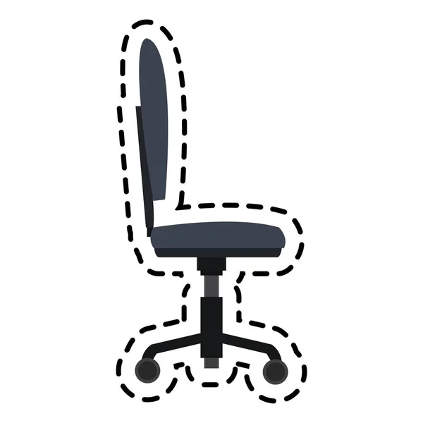 Icono de silla de escritorio — Archivo Imágenes Vectoriales