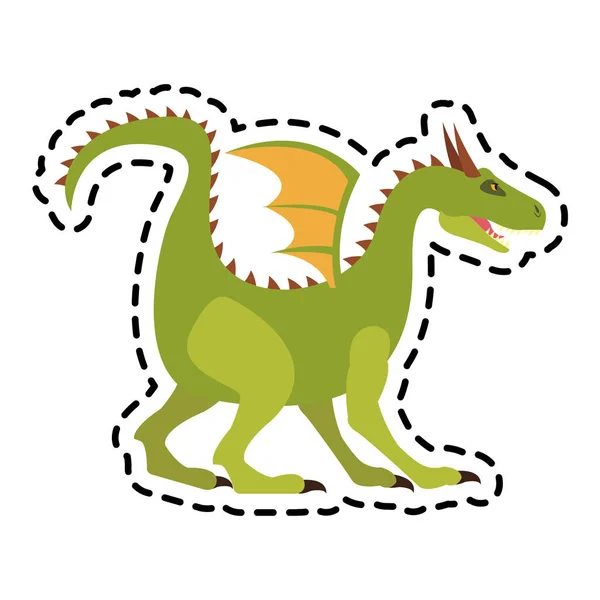 Dragon Cartoon Ikone — Stockvektor
