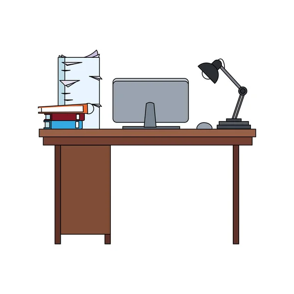 Pictogram bureau — Stockvector