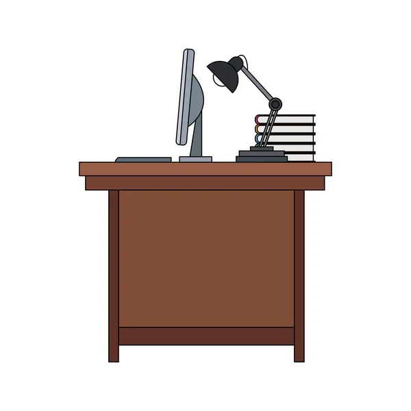 Ofis masası simgesi — Stok Vektör