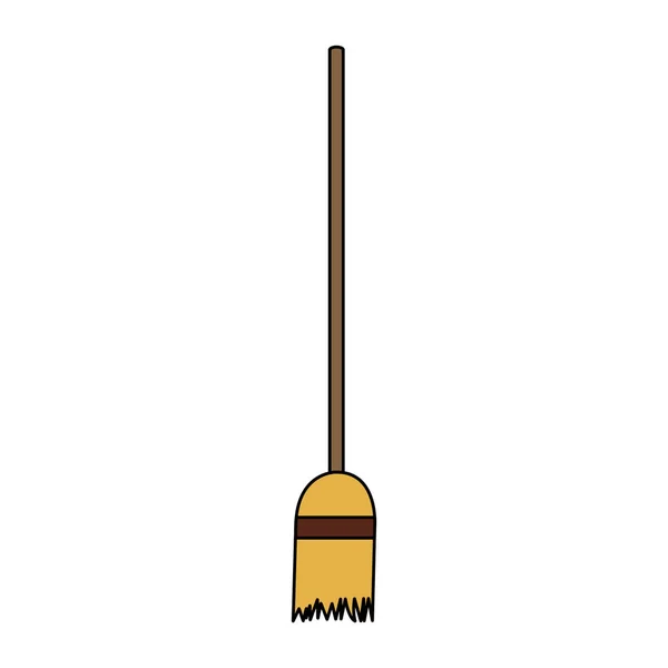 Broom icon image — Stock Vector