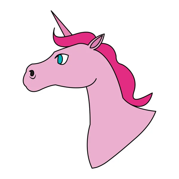 Icône de cheval licorne — Image vectorielle