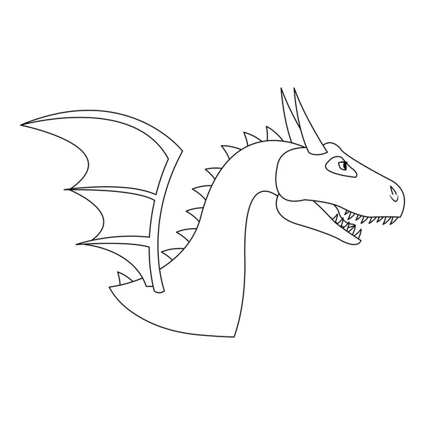 Икона дракона — стоковый вектор