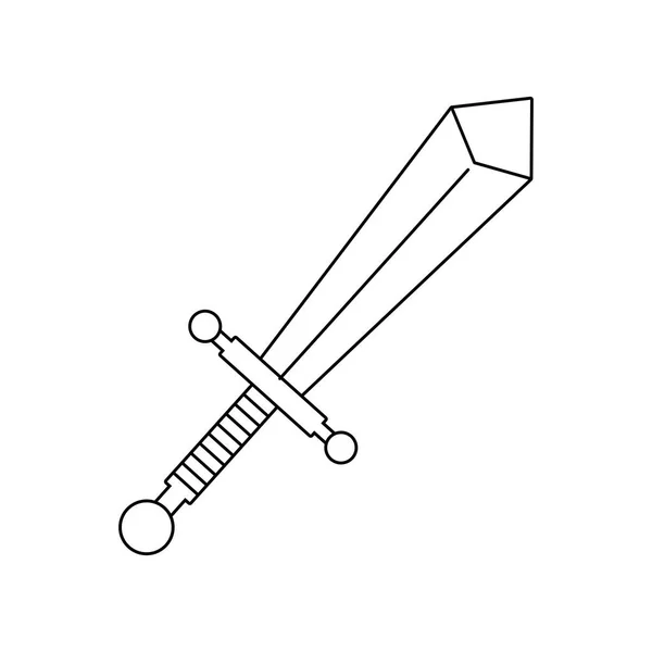 Icono de arma espada — Archivo Imágenes Vectoriales
