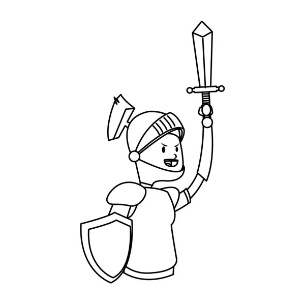 Knight cartoon icon — стоковый вектор