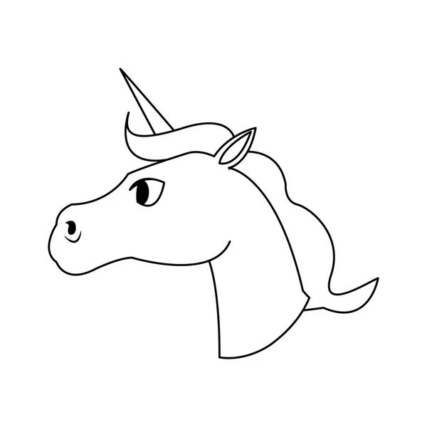 Icono de caballo unicornio — Archivo Imágenes Vectoriales